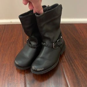 Black boots- girls size 9